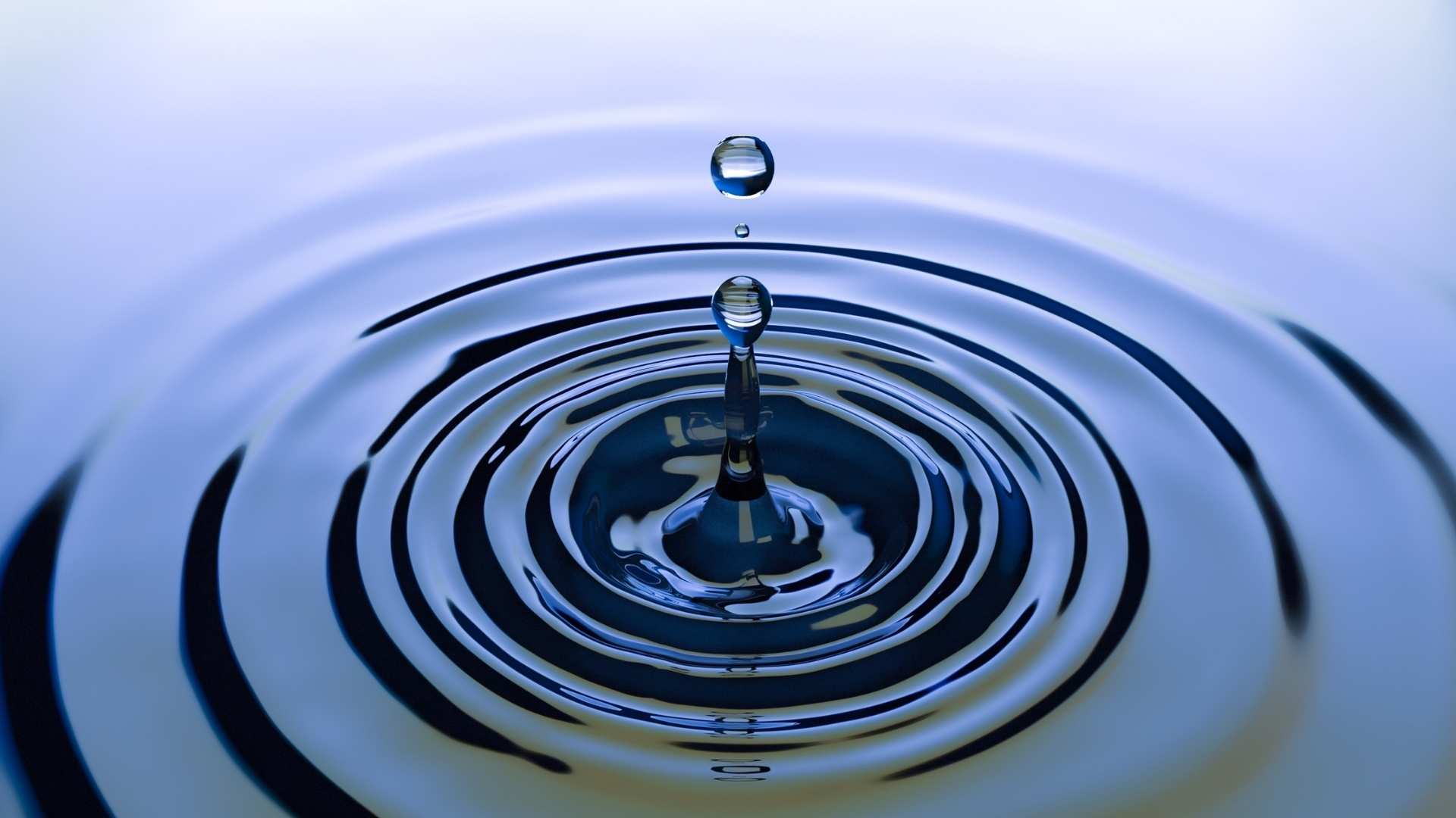 water droplet creating a ripple effect