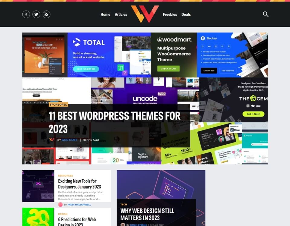 web designer depot homepage