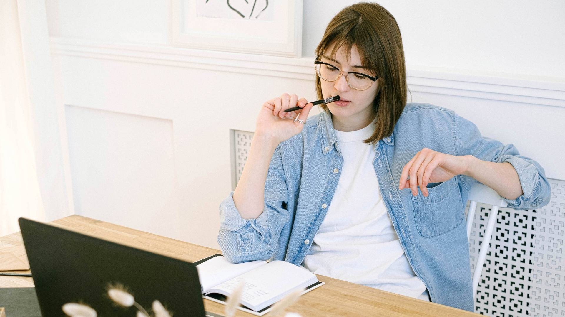 woman thinking of hiring a fractional cmo for her company